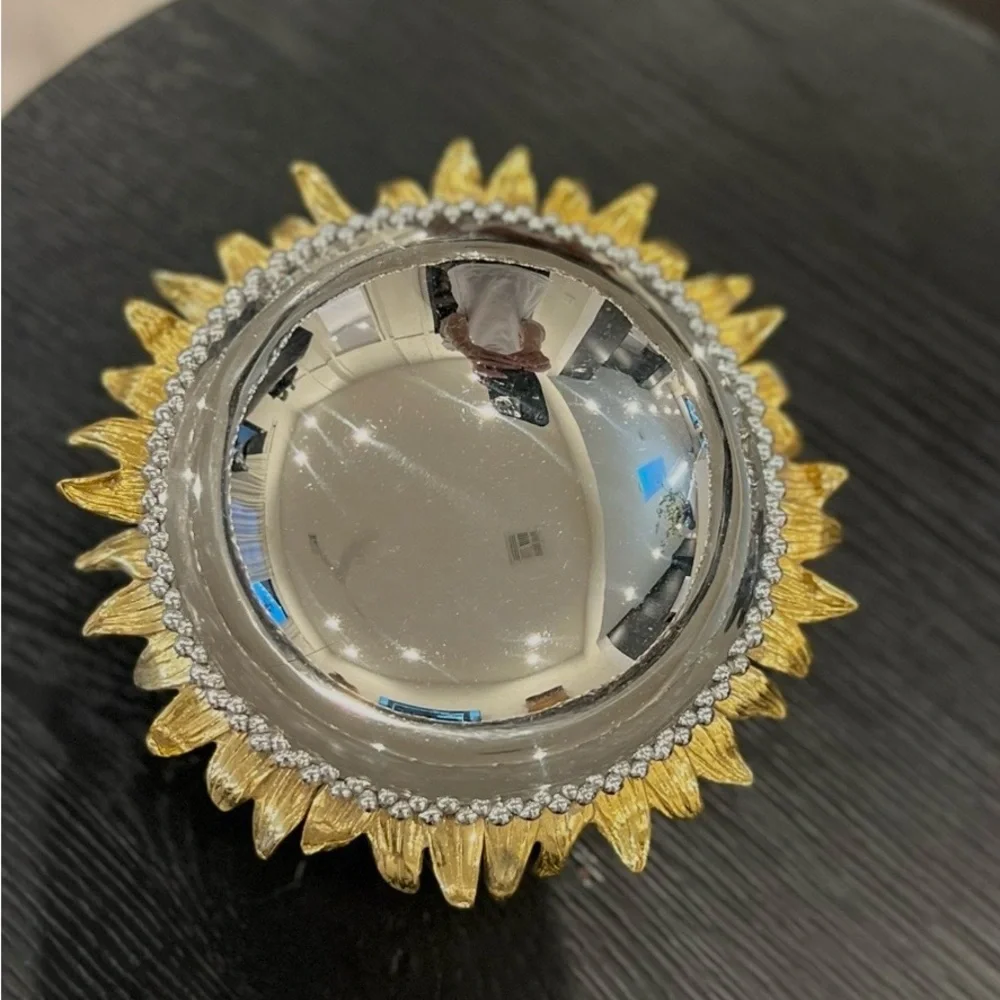 Michael Aram Silver and Gold Sunburst Decorative DishBowl - Picture 8 of 8